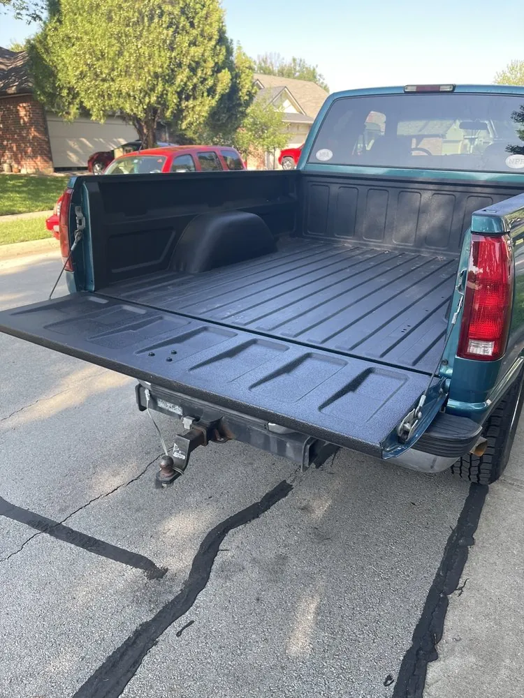 Same truck bed after professional restoration